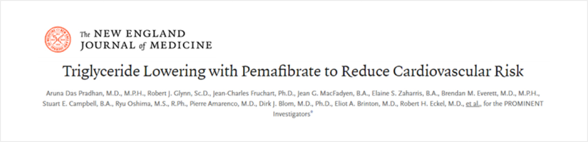 Triglyceride Lowering with Pemafibrate to Reduce Cardiovascular Risk 논문