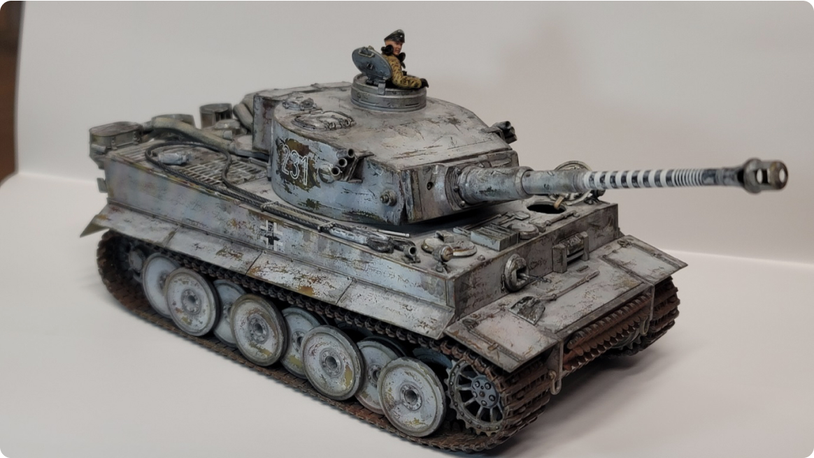 5. 독일군 타이거 전차의 동계위장 도색 (타미야 1/35)